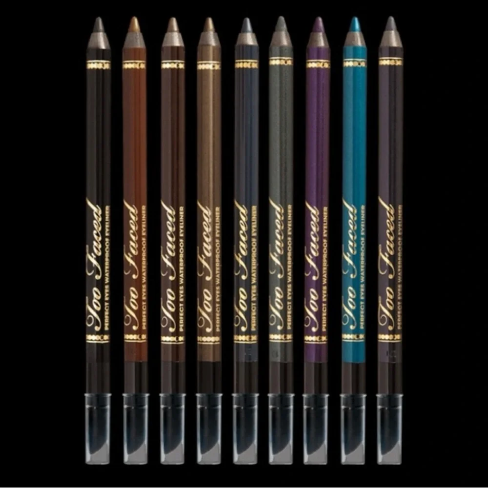 Lot‎ of 3 “Too Faced” RARE Perfect Eyes Eyeliner Perfect Navy/Peacock/Moss