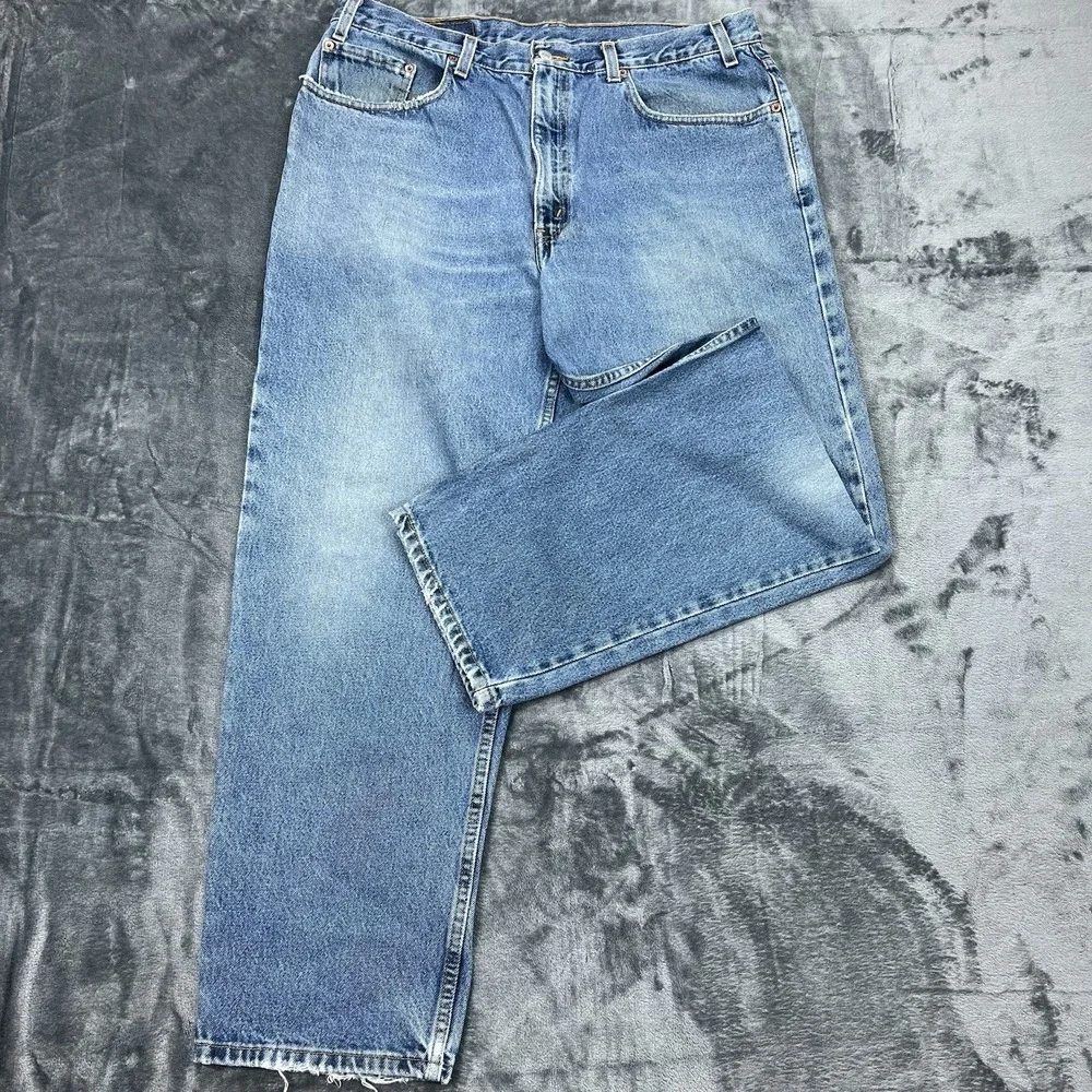 VTG 1999 Levi's 550 Relaxed Fit Baggy 38X30 Actual 36X30 Blue Jeans 90s Y2K‎