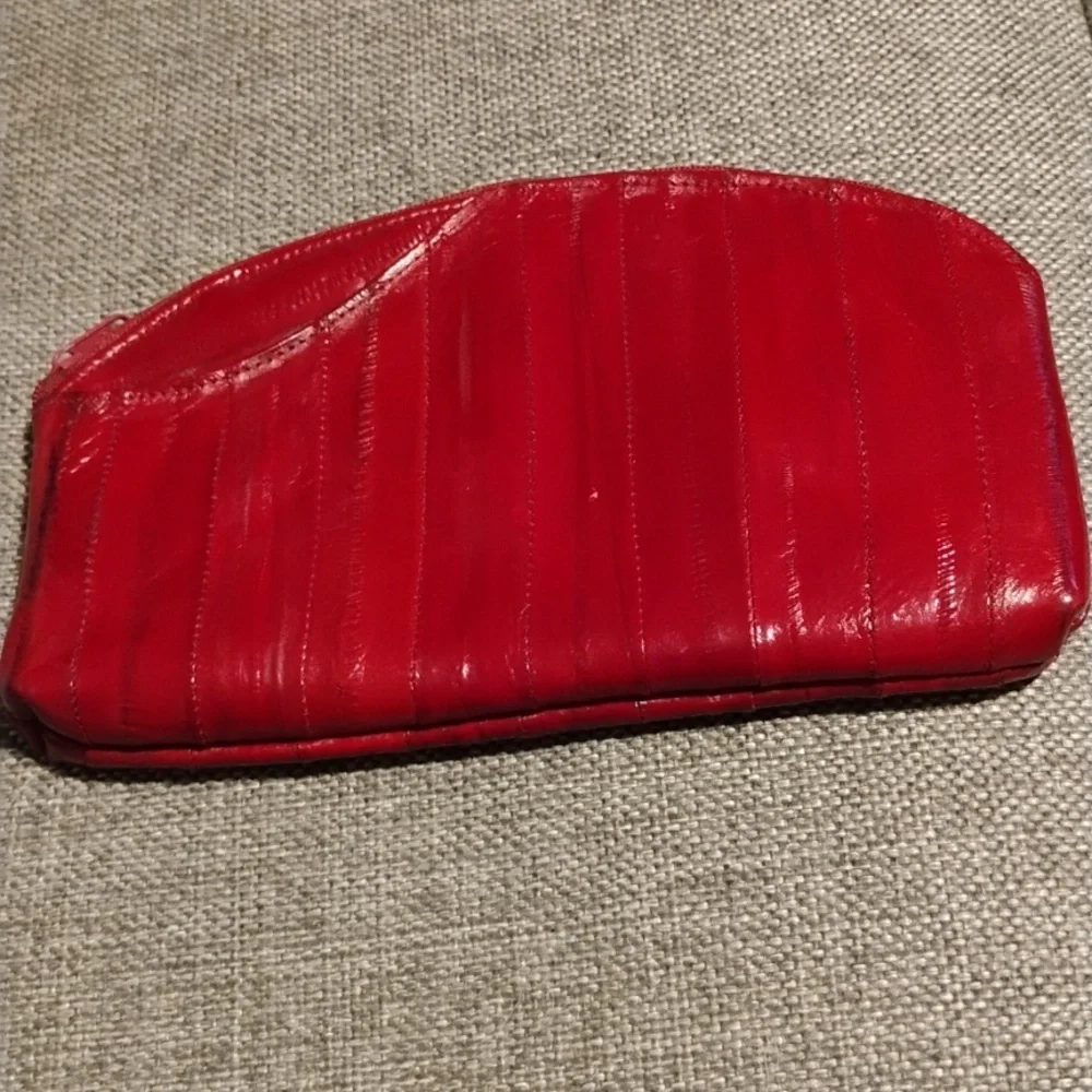 Genuine Eel Skin Cosmetic Bag