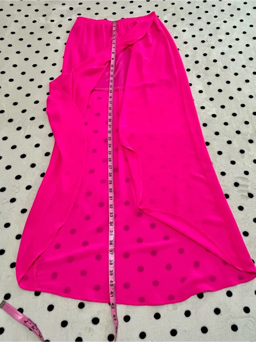 Lush Neon Pink Tulip Maxi Skirt Size M