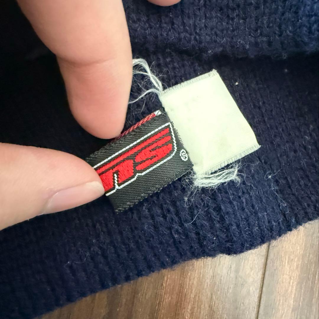 90s Old Vans Hairband Embroidered Logo Skate Item Blue